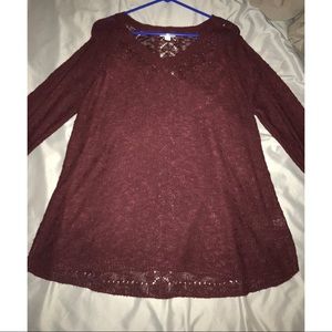 Sheer Long Sleeve Sweater